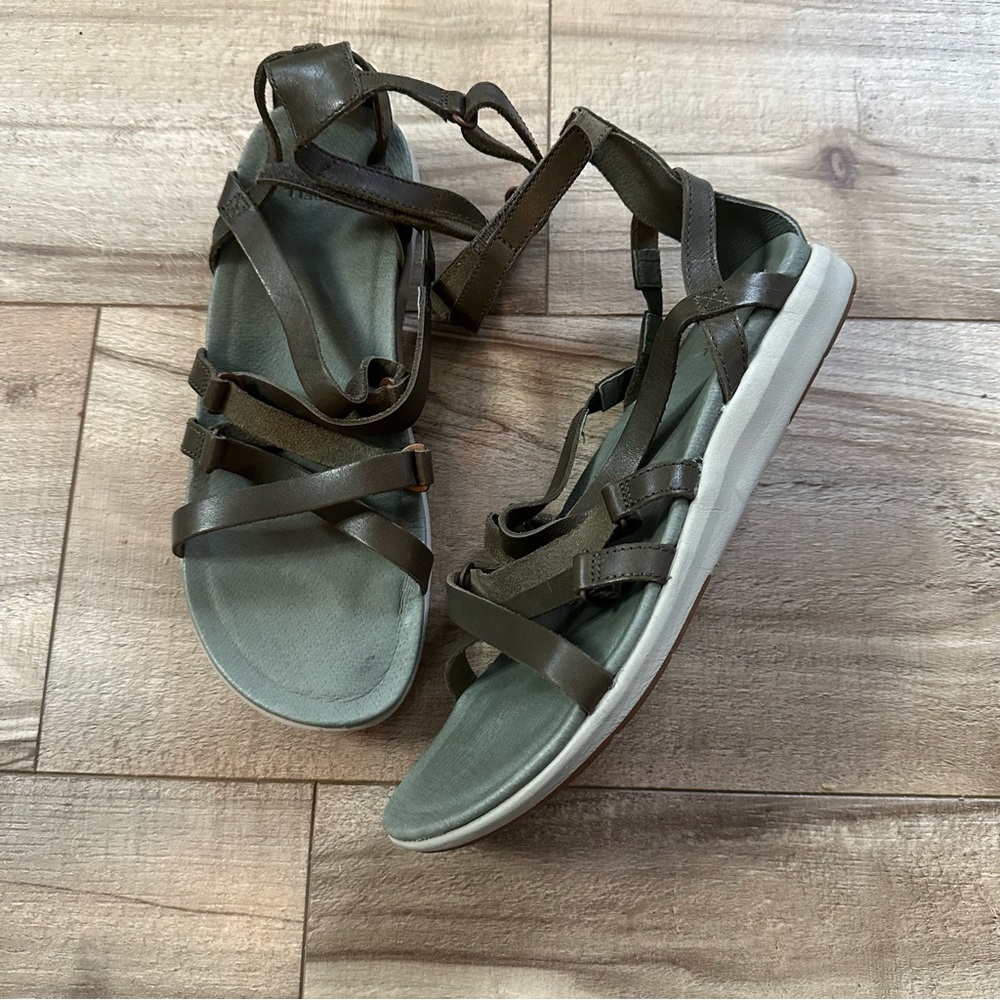 Merrell Kamari Shaw Mid Leather Strap Sandals